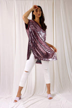 Rose Sequin Maxi Top - SALE
