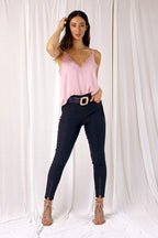 Black Bengaline Zippy Jean - SALE