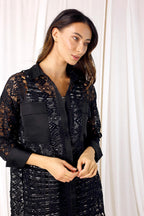 Black Lace Shacket - SALE