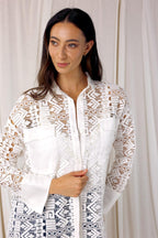 White Lace Shacket - SALE
