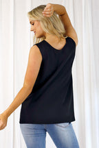 Black Seta Keyhole Cami