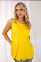 Yellow Seta Keyhole Cami - SALE