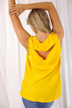Yellow Seta Keyhole Cami - SALE