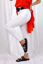 White Bengaline Slim Jean - FINAL SALE