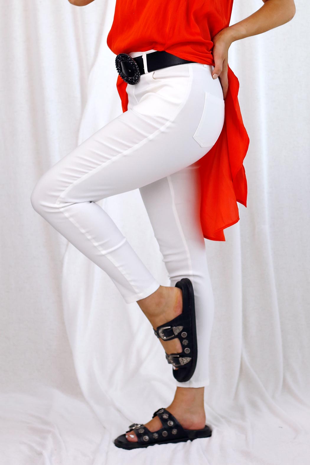 White Bengaline Slim Jean - FINAL SALE