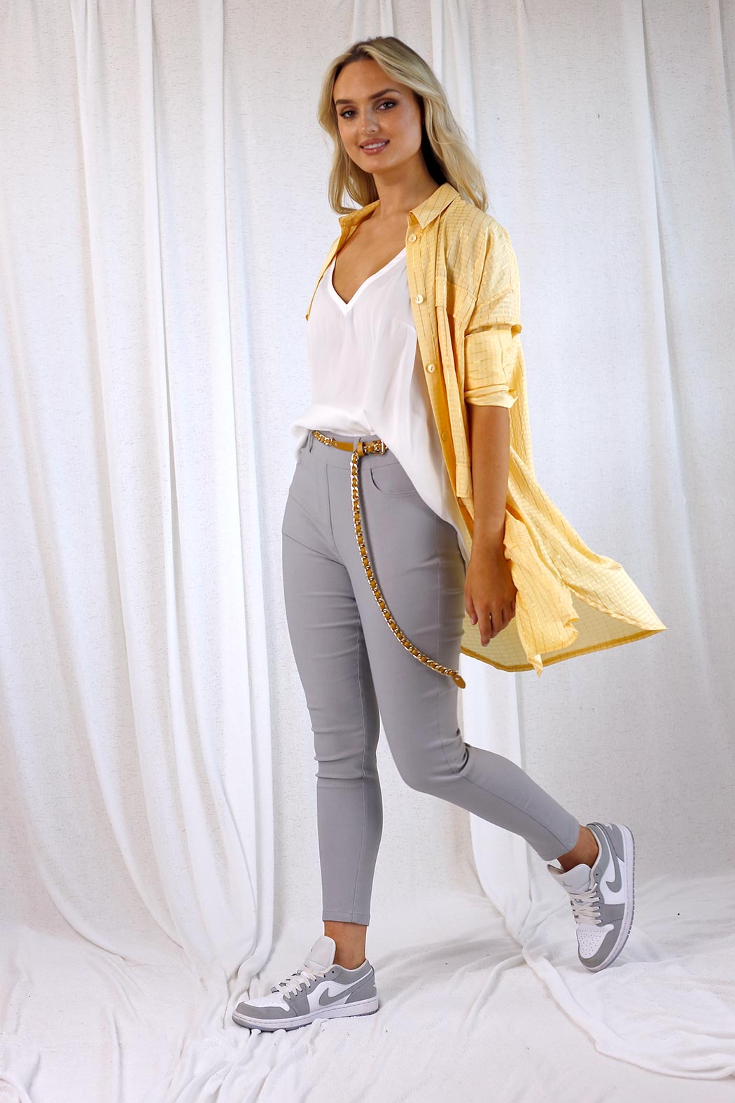 Silver Bengaline Slim Jean - SALE