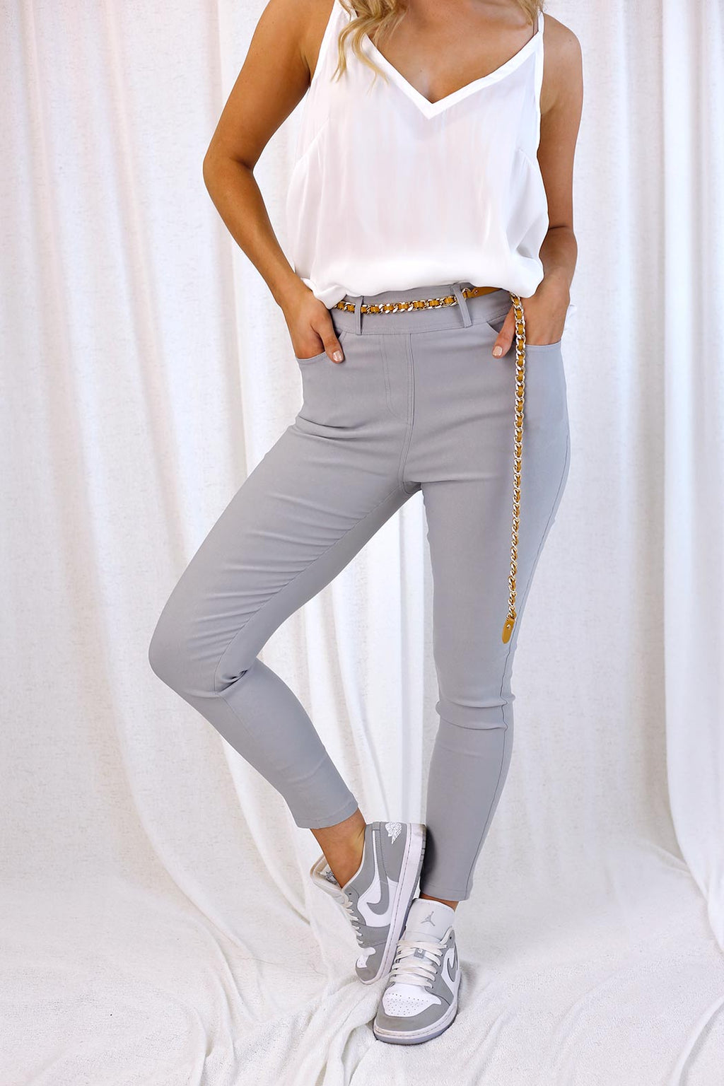Silver Bengaline Slim Jean - SALE