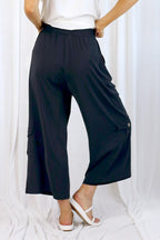 Black Soft Touch Cargo Coco Culotte - SALE