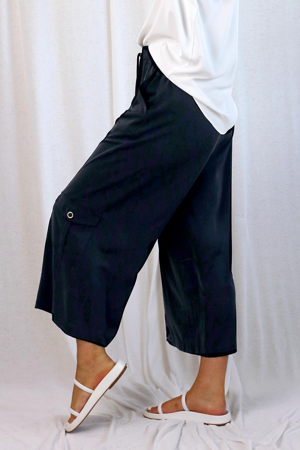 Black Soft Touch Cargo Coco Culotte - SALE