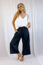Black Soft Touch Cargo Coco Culotte - SALE