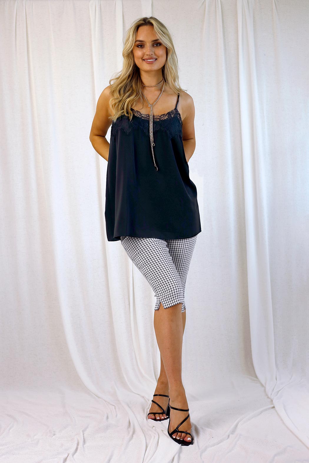 Black Soft Touch Dainty Cami - SALE