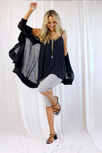 Black Soft Touch Dainty Cami - SALE