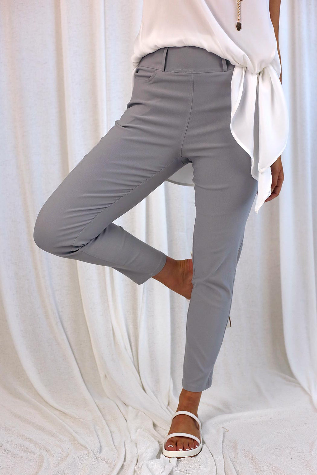 Silver Bengaline Easy Jean - SALE