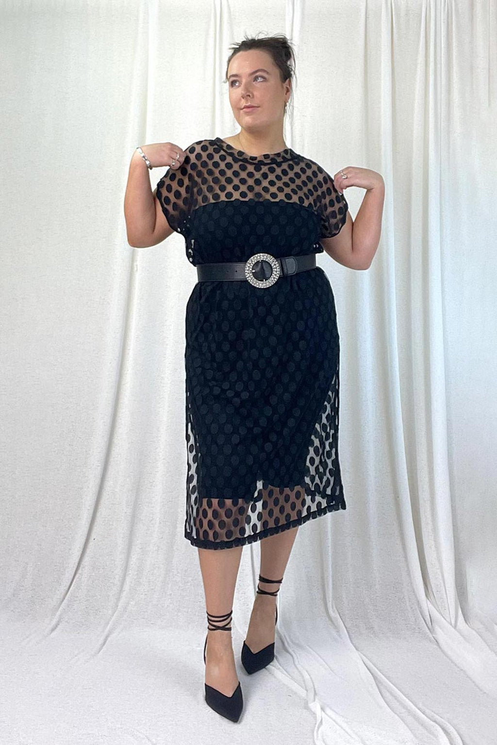 Coinspot Mesh Sleek Dress - SALE