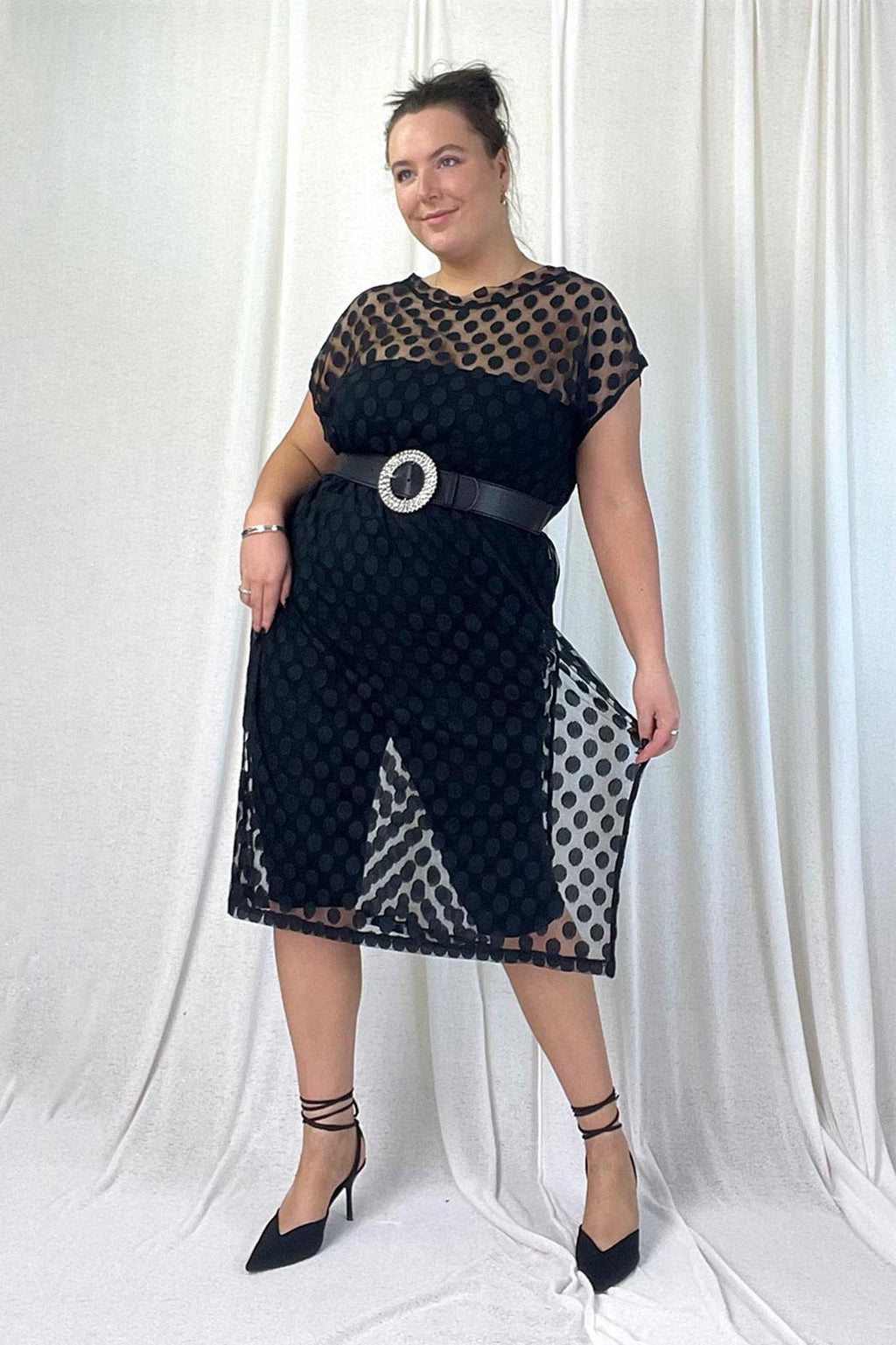 Coinspot Mesh Sleek Dress - SALE