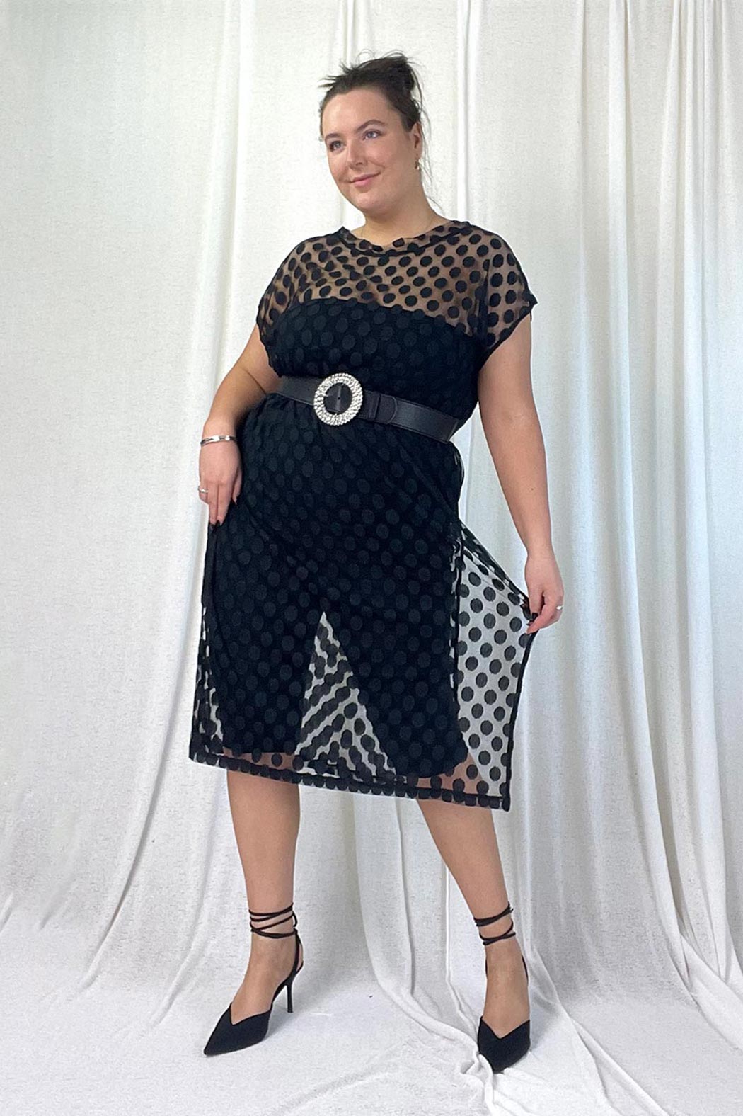 Coinspot Mesh Sleek Dress - SALE