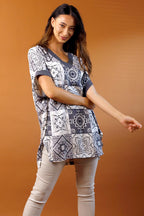 Grey Silky Top - FINAL SALE