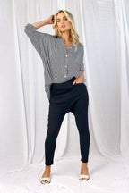 Black Bennie Droppie Pants - SALE