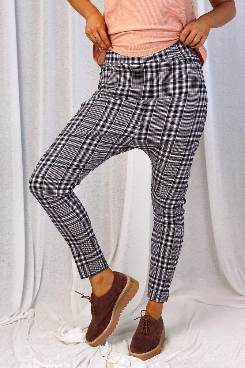 Plaid Bennie Droppie Pants - SALE