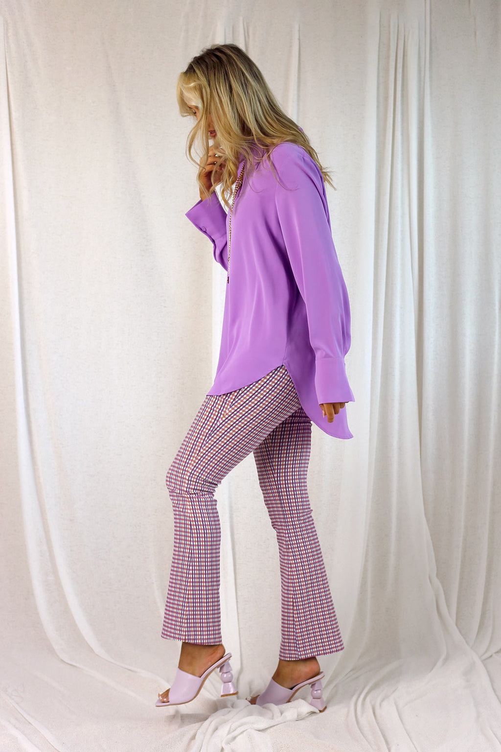 Lilac Soft Touch Boyfriend Shirt