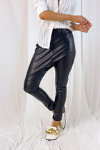 Black Vegan Leather Droppie - SALE