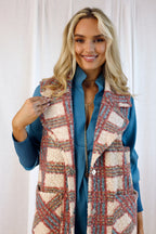 Ivory/Pink London Vest - FINAL SALE