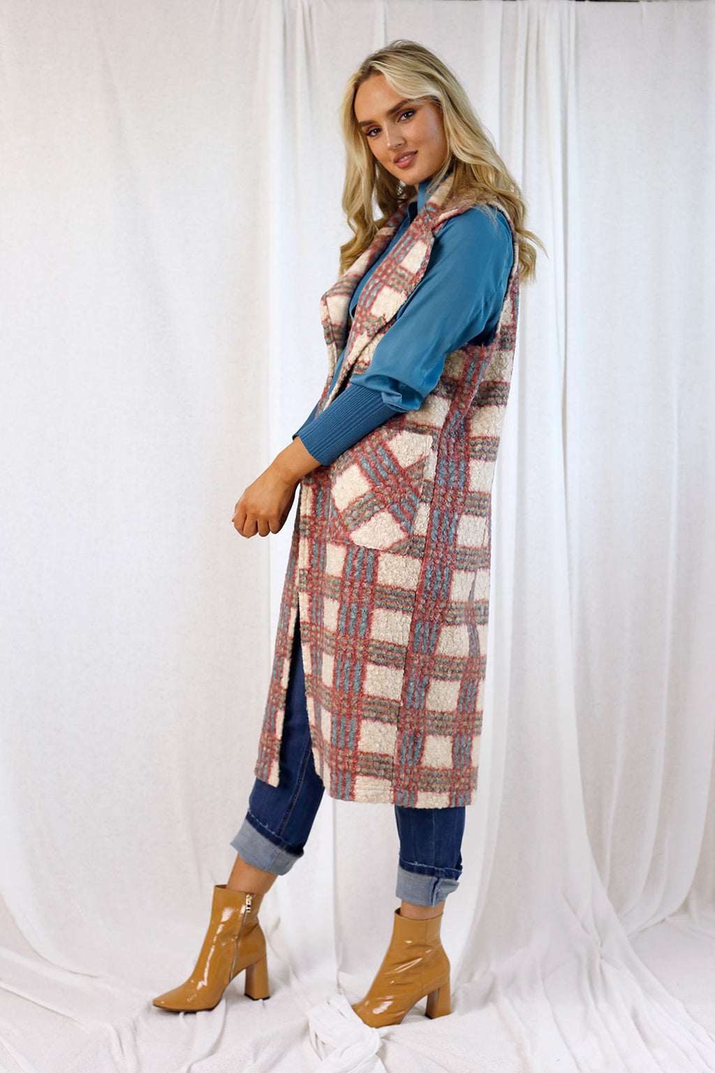 Ivory/Pink London Vest - FINAL SALE
