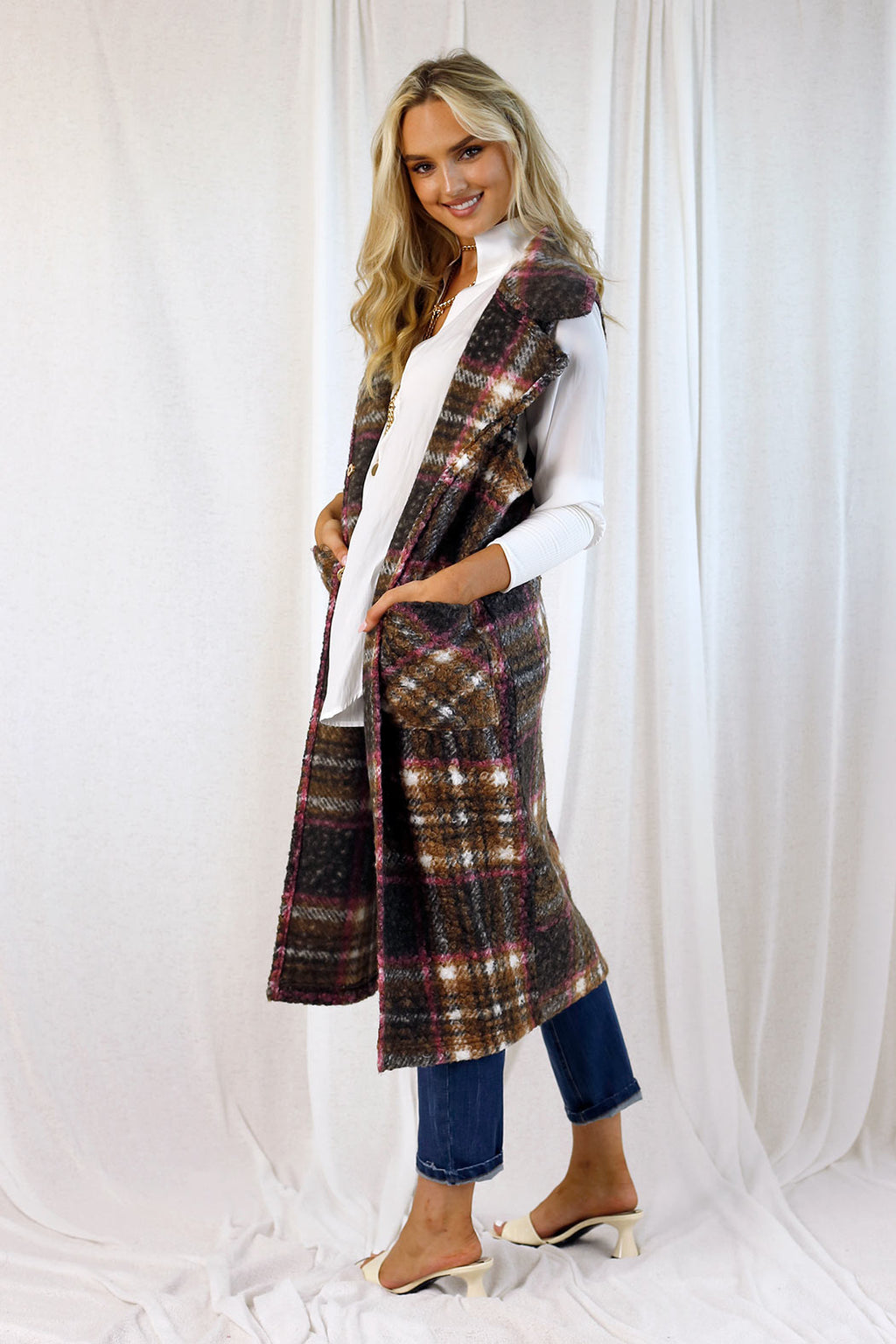 Pink/Tan London Vest - SALE