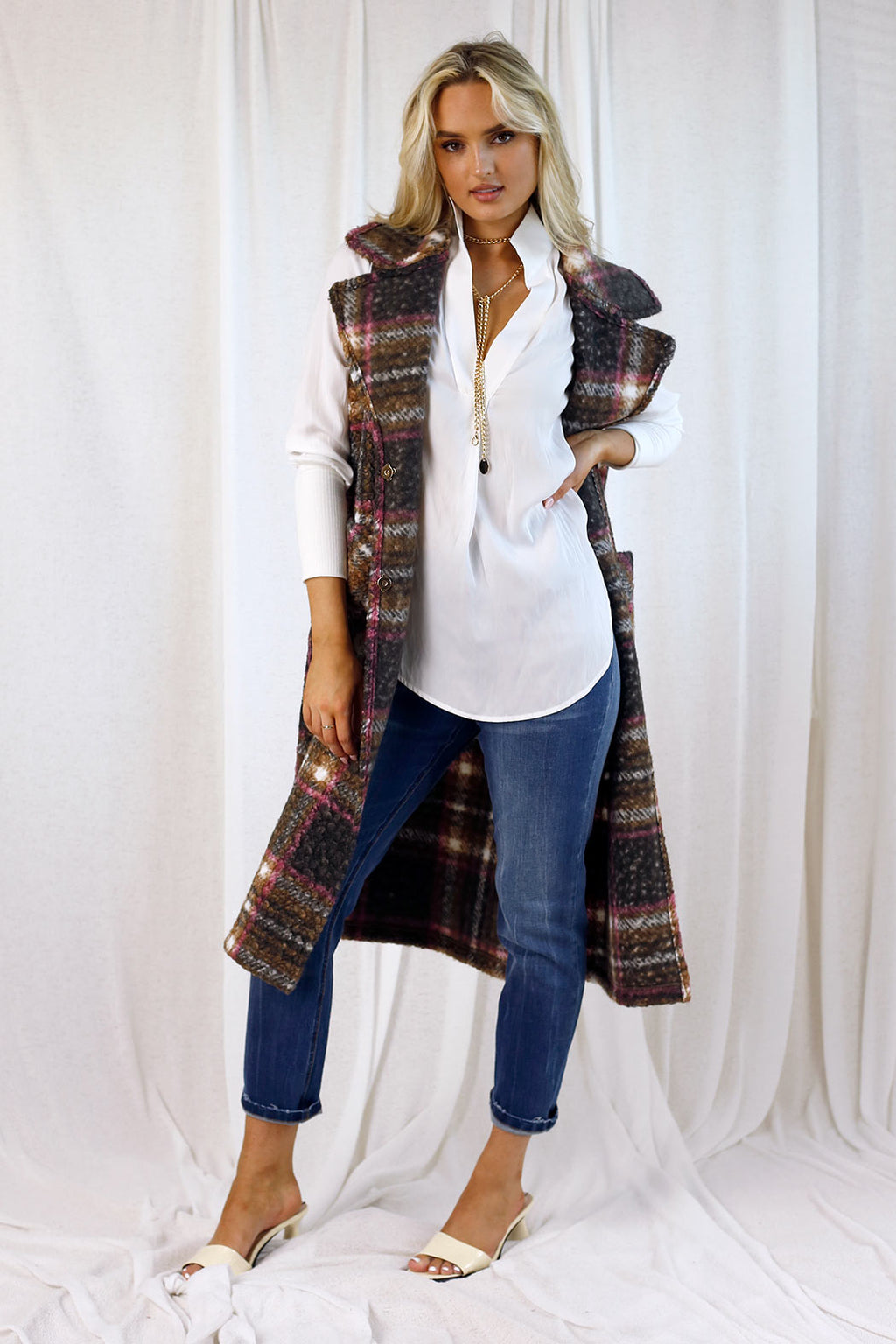 Pink/Tan London Vest - SALE