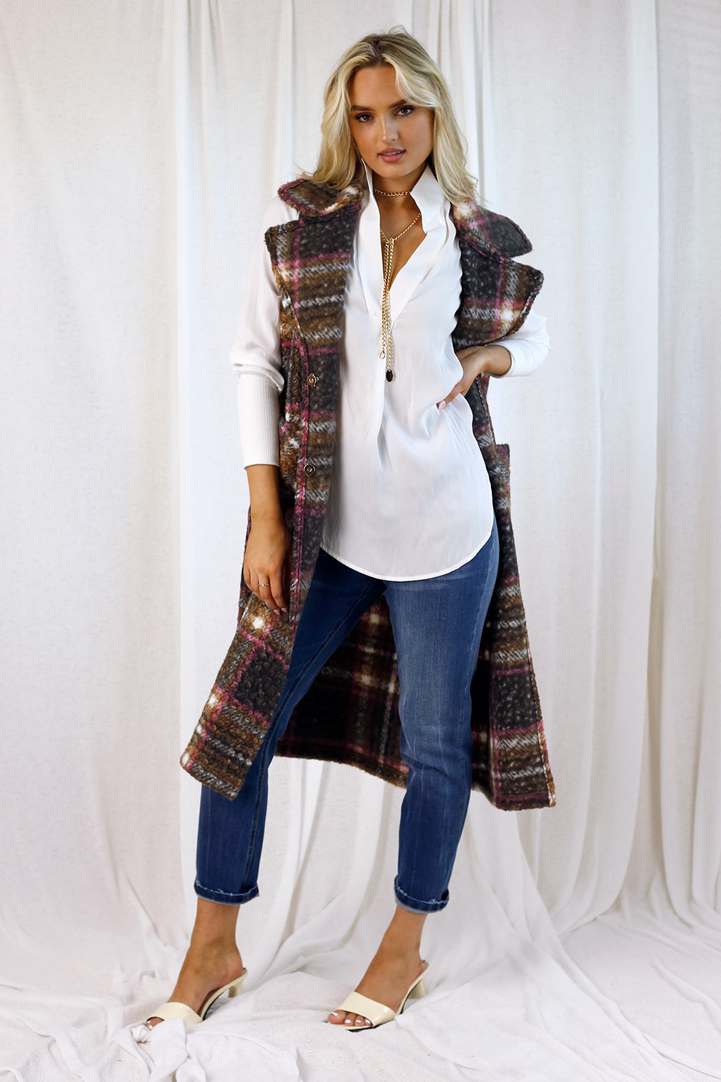 Pink/Tan London Vest - SALE