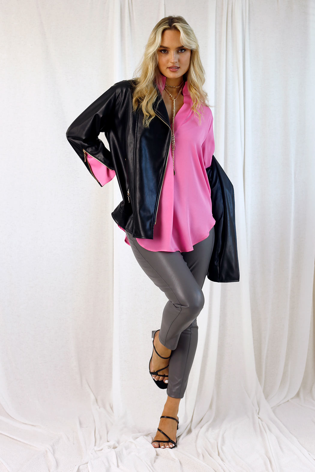 Pink Seta Blogger Shirt