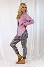 Mauve Seta Blogger Shirt - SALE