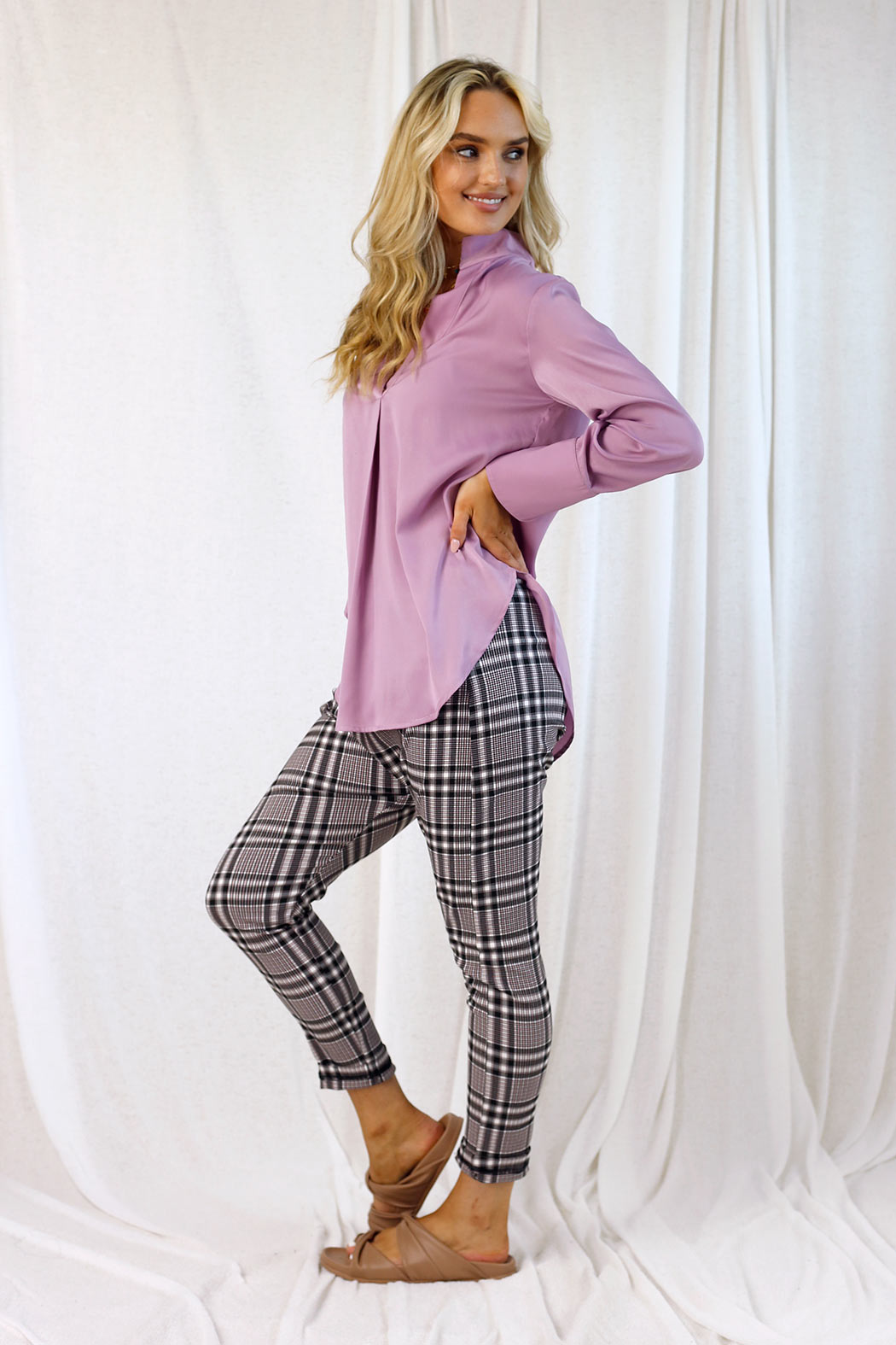Mauve Seta Blogger Shirt - SALE