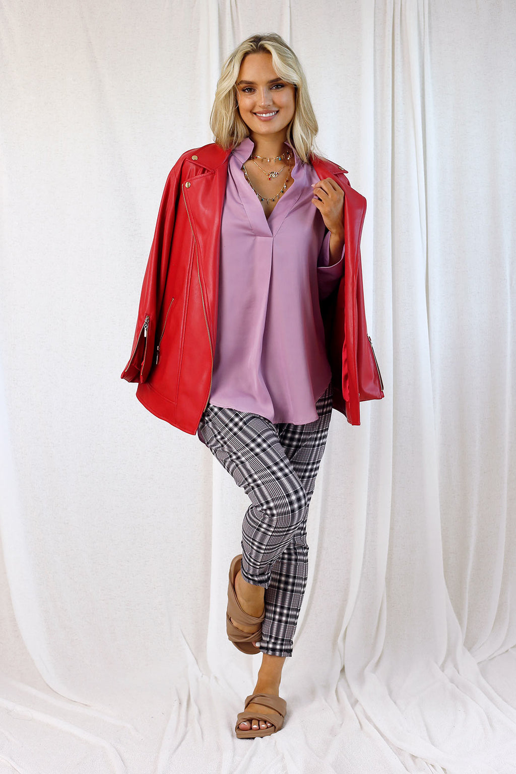 Mauve Seta Blogger Shirt - SALE