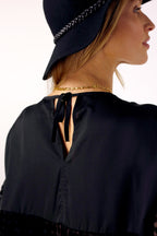 Black Velvet Burnout Top - FINAL SALE