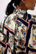 Scarf Silky Drape Shirt - SALE