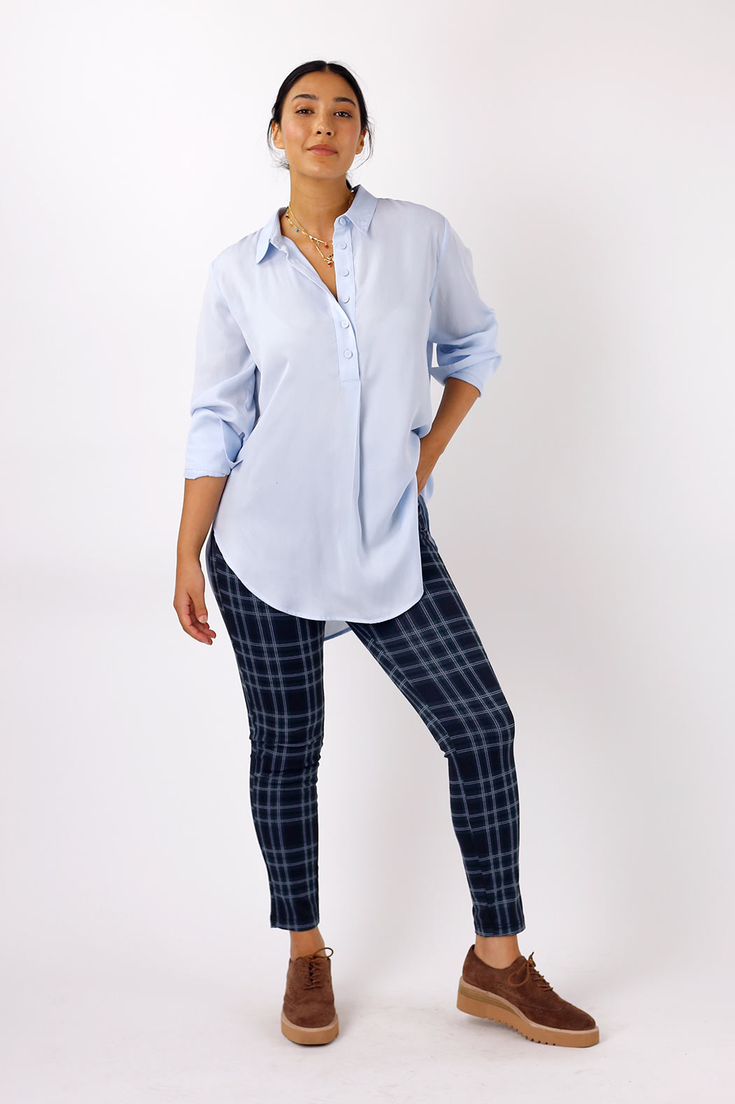Pale Blue Seta Darling Shirt - SALE
