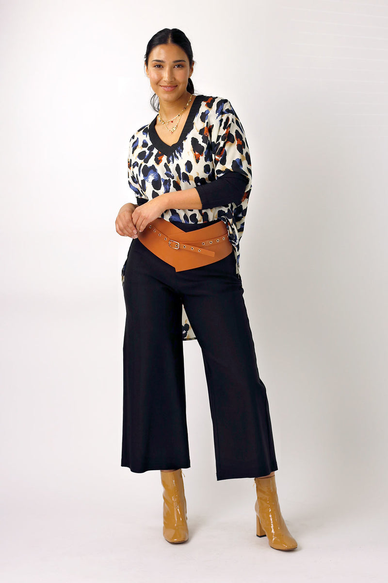 Spot Chiffon Combo Top - FINAL SALE