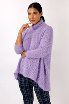 Lilac Fluffy Hi-Lo Jumper - FINAL SALE