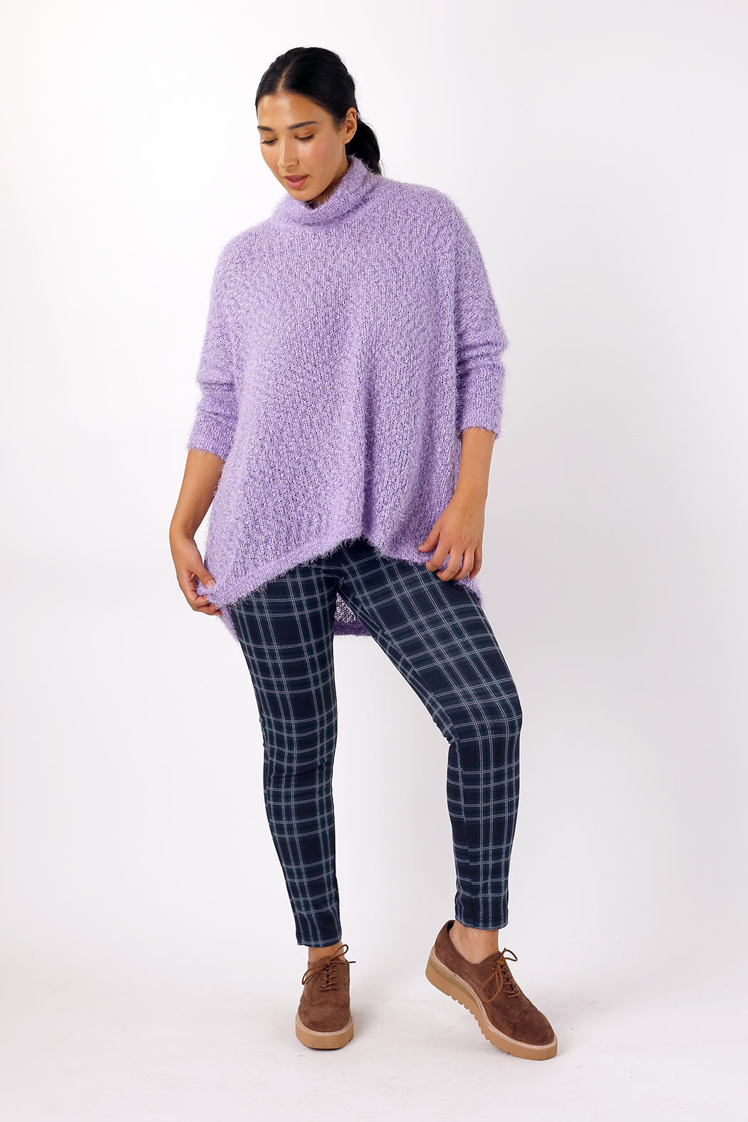 Lilac Fluffy Hi-Lo Jumper - FINAL SALE
