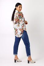 White Ruffle Statement Shirt - SALE