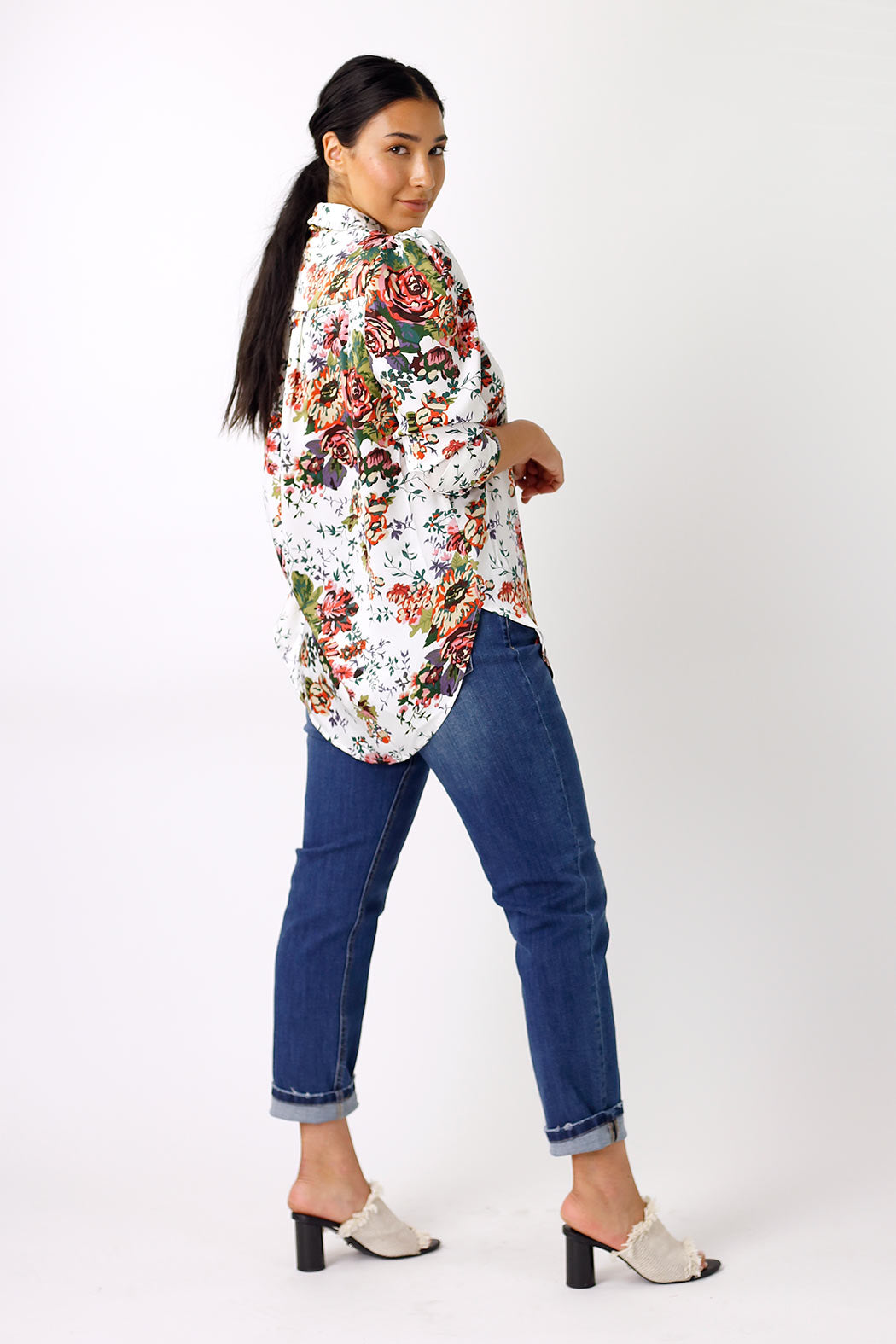 White Ruffle Statement Shirt - SALE