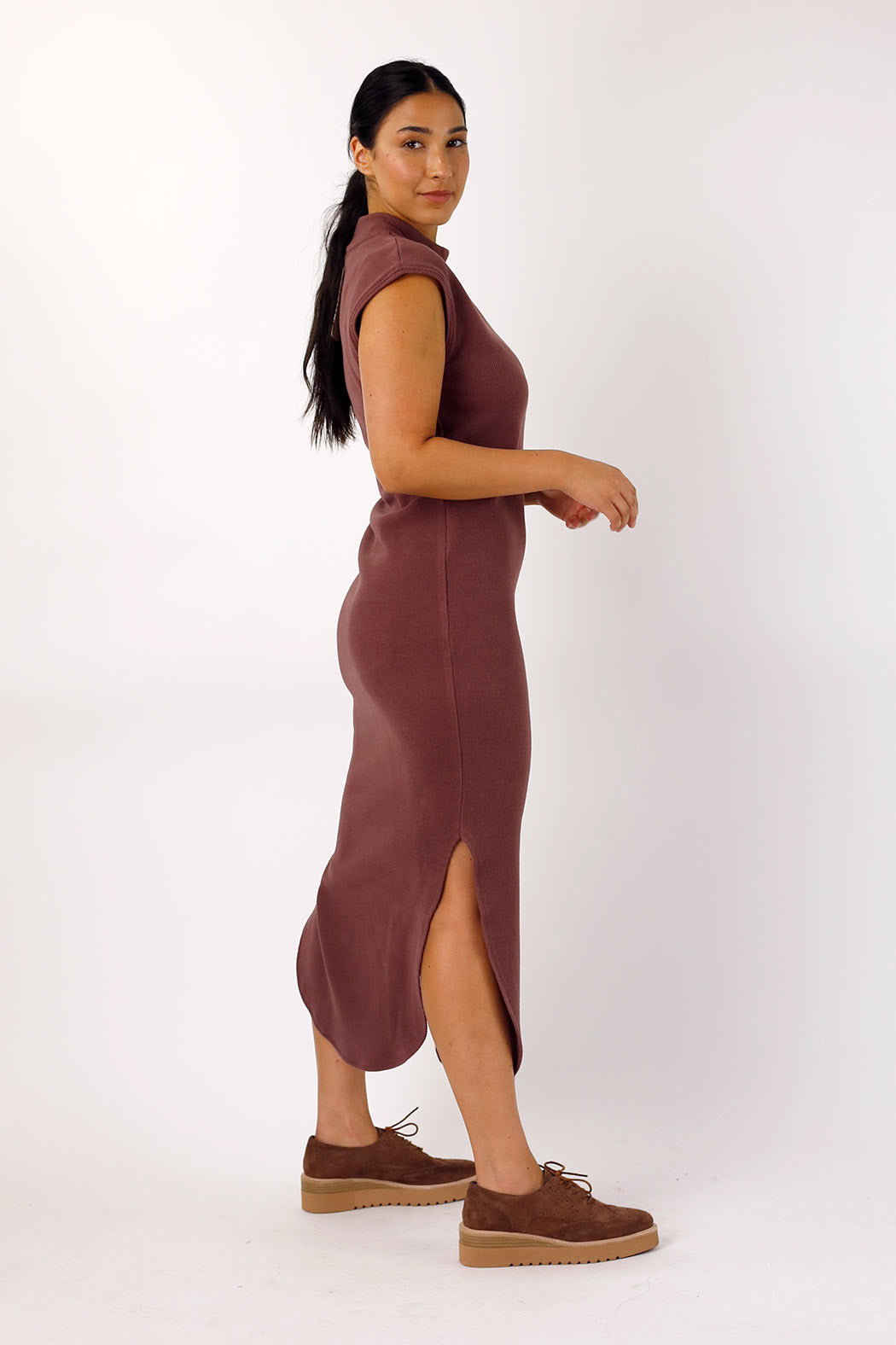 Sienna Plush Rib Dress - SALE