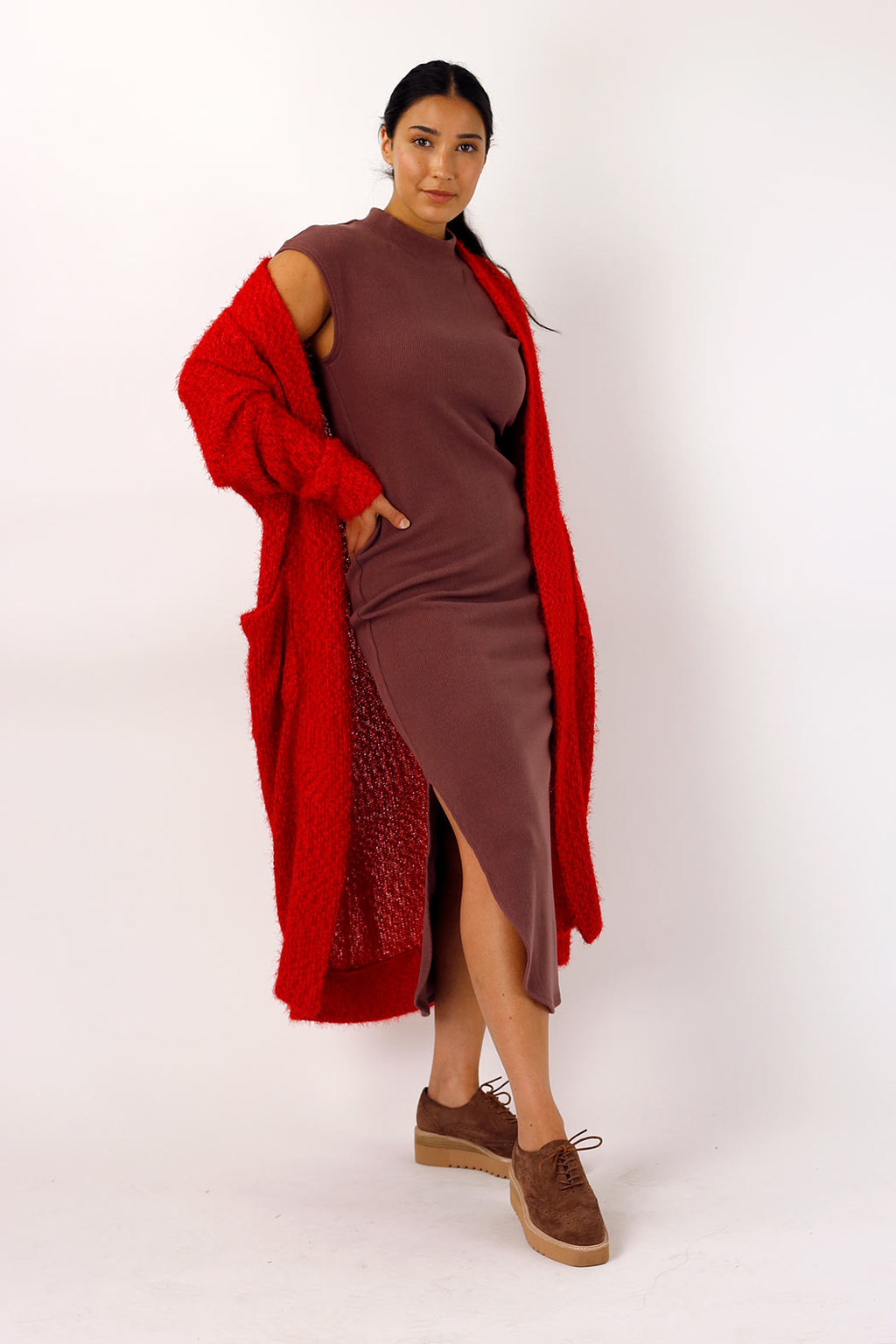 Sienna Plush Rib Dress - SALE