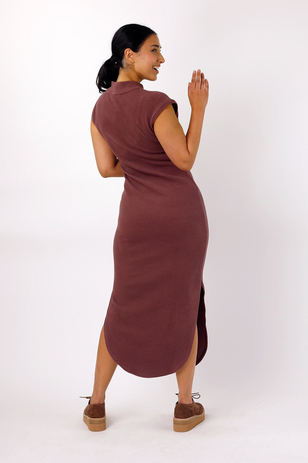 Sienna Plush Rib Dress - SALE