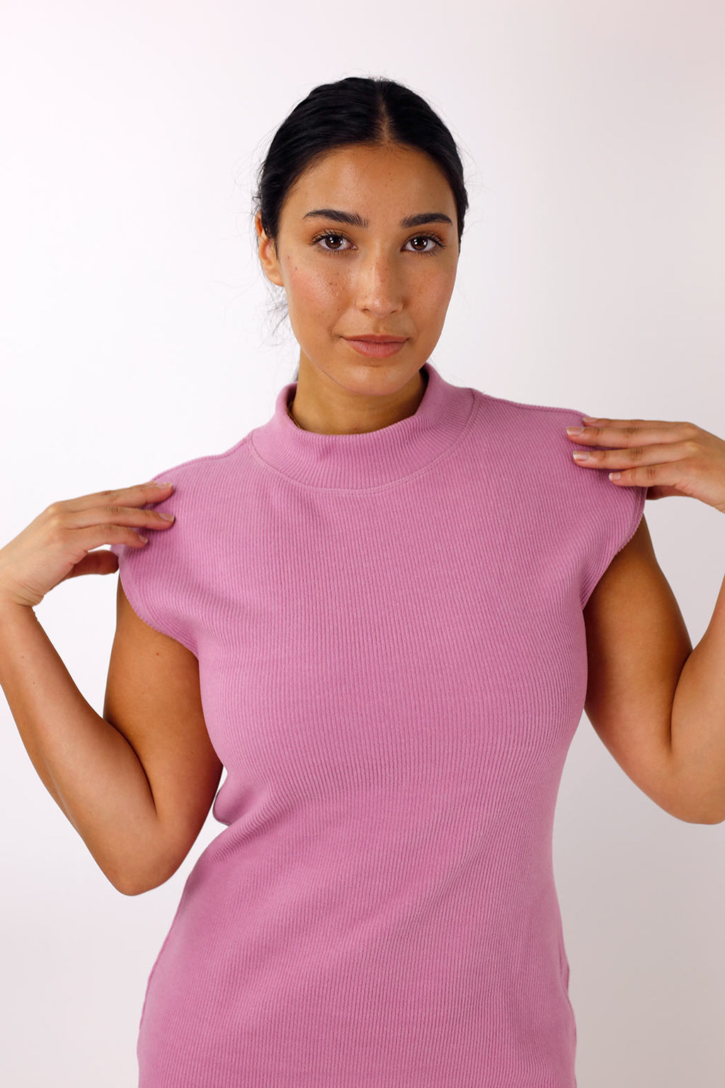Pink Plush Rib Dress - SALE