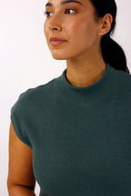 Khaki Plush Rib Dress - SALE