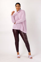 Pink Fluffy Hi-Lo Jumper - SALE