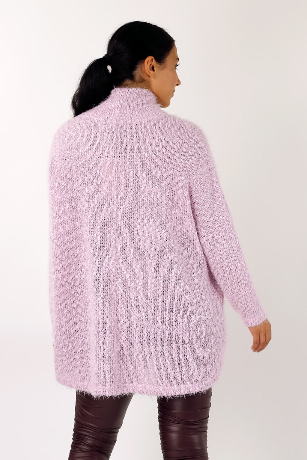 Pink Fluffy Hi-Lo Jumper - SALE