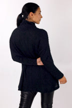 Black Fluffy Hi-Lo Jumper - SALE